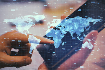 Poster - Global business and interactive concept