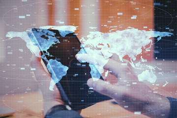 Poster - Global business and interactive concept