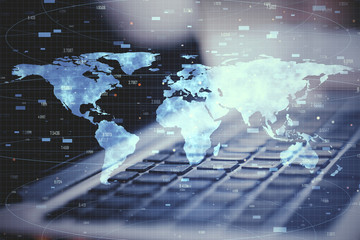 Poster - Global business and interactive concept