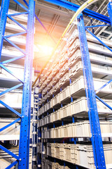 Fototapete - Interior of the new and modern warehouse space