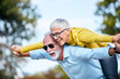 Leinwandbild Motiv senior couple happy elderly love together