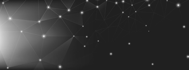 Wall Mural - data tech concept. gray science wallpaper. black