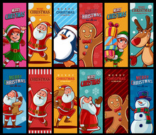 Set Of Graphics For Christmas Greetings