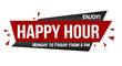 Happy hour banner design