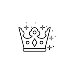Poster - Fame crown icon. Element of famous