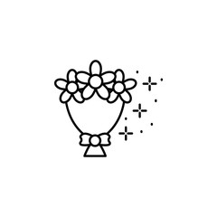 Poster - Fame flowers icon. Element of famous