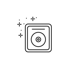 Aufkleber - Fame cd icon. Element of famous