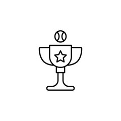 Poster - Baseball, trophy icon. Element of american sport icon