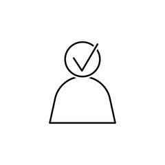 Poster - Hired icon. Element of head hunting icon