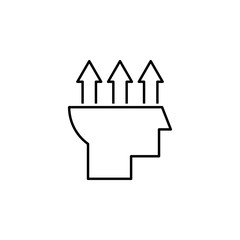 Poster - Head icon. Element of head hunting icon