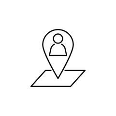 Poster - Placeholder icon. Element of head hunting icon