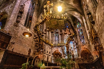 Canvas Print - cathedral of palma de mallorca spain