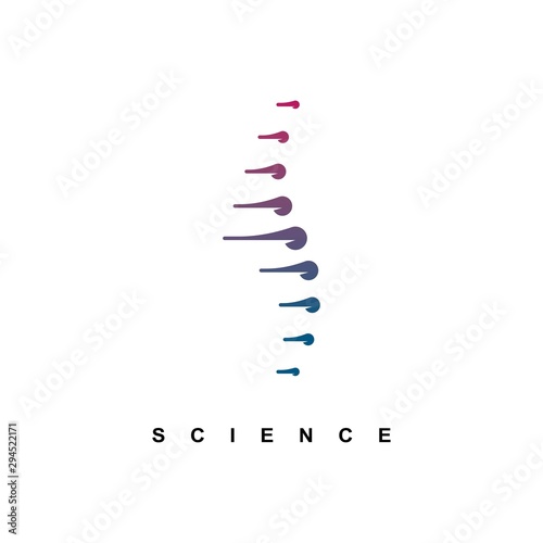 Fotomural Spine logo design template.icon for science technology