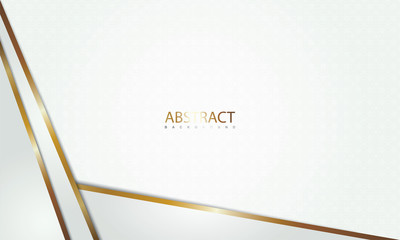 Wall Mural - abstract background with modern and luxury style of gold and white color combination. designed for w