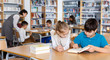 © JackF - Two school children reading in school library