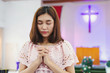 © weerajata - Women praying hand faith jesus promise