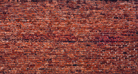 Wall Mural - Old factory brick wall texture. Vintage architectural background