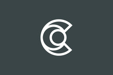 Initial C CC Flat Letter Logo Design Vector Template. Monogram And Creative Alphabet C CC Letters Icon Illustration.