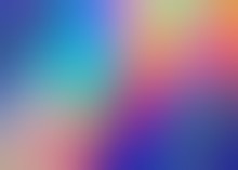 Multicolor Amazing Defocus Background. Red Blue Yellow Pink Violet Gradient Abstract Pattern. Rainbow Colorful Blur Illustration. Attractive Creative Formless Template.