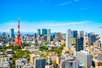 東京タワー 都市風景