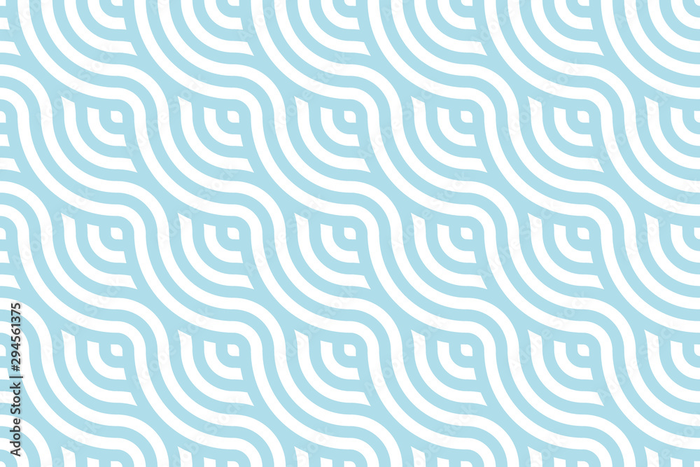 Blue ocean wave Background pattern seamless tiles. Use for design. - obrazy, fototapety, plakaty 