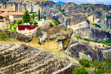 Wall Mural - Monastery of the Holy Trinity i in Meteora, Greece