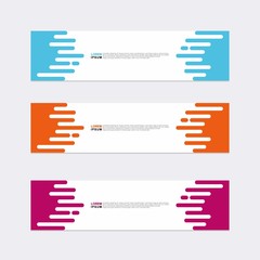 Wall Mural - modern vector banner web background abstract design template