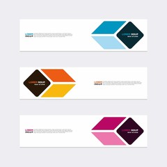 Wall Mural - modern vector banner web background abstract design template