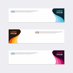 Wall Mural - modern vector banner web background abstract design template