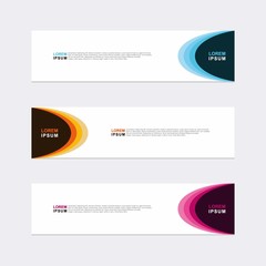 Wall Mural - modern vector banner web background abstract design template