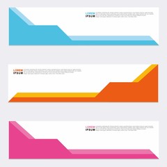 Wall Mural - modern vector banner web background abstract design template