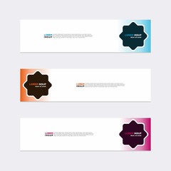 Wall Mural - modern vector banner web background abstract design template