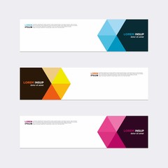 Wall Mural - modern vector banner web background abstract design template