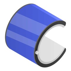 Poster - Flexible hand watch icon. Isometric of flexible hand watch vector icon for web design isolated on white background