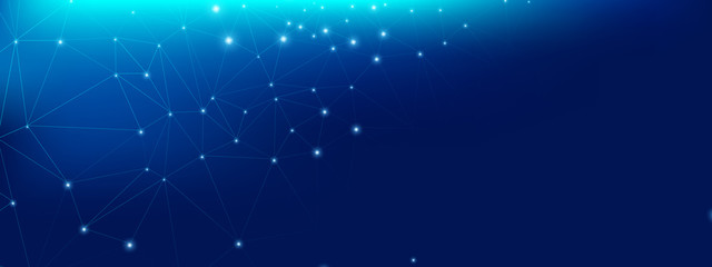 Wall Mural - technology texture. big data center. blue