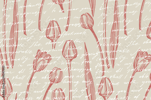 Collection of hand drawn flowers and plants. Botany. Set. Vintage flowers. Bl...
