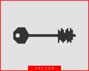 Wall Mural - Key icon vector. Keys symbol flat design.