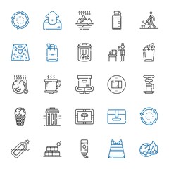 Sticker - recycle icons set