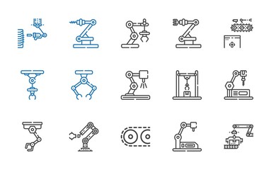 Canvas Print - assembly icons set