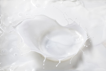 Pouring milk splash