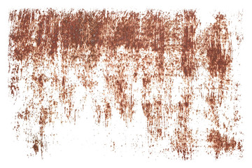 Aufkleber - pieces of rust isolated on a white background.
