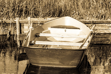 Poster - old rowboat