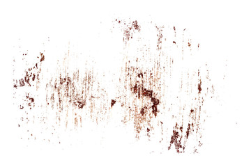 Aufkleber - pieces of rust isolated on a white background.