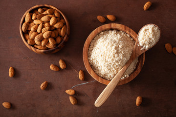 almond flour. healthy ingredient for keto paleo gluten-free diet