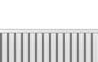 © PATARA - 3d rendering. minimal gray white vertical panels on white wall background.