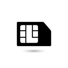 Poster - Sim card vector icon. Sim card icon symbol. Sim card mobile slot icon