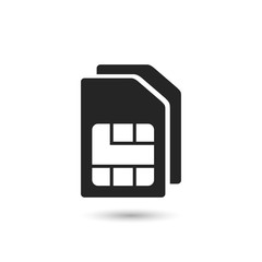 Poster - Sim card vector icon. Sim card icon symbol. Sim card mobile slot icon