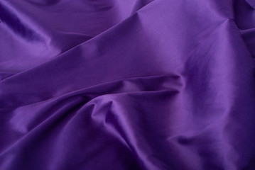 Purple Elegant fabric texture, abstract backdrop and modern pastel colours concept - Purple soft silk waves, flatlay background