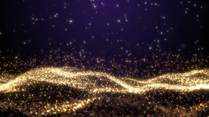 Wall Mural - opening intro title animation waves background