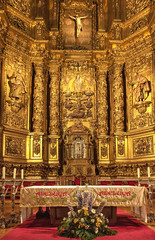 Wall Mural - Interior of the medieval cathedral of Logrono, La Rioja